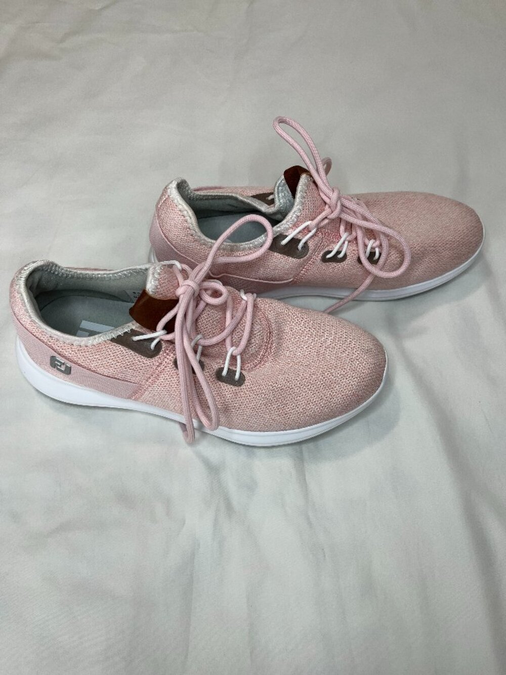 FJ FootJoy Women's Flex Coastal Light Pink Spikeless Golf Shoes | Size 7